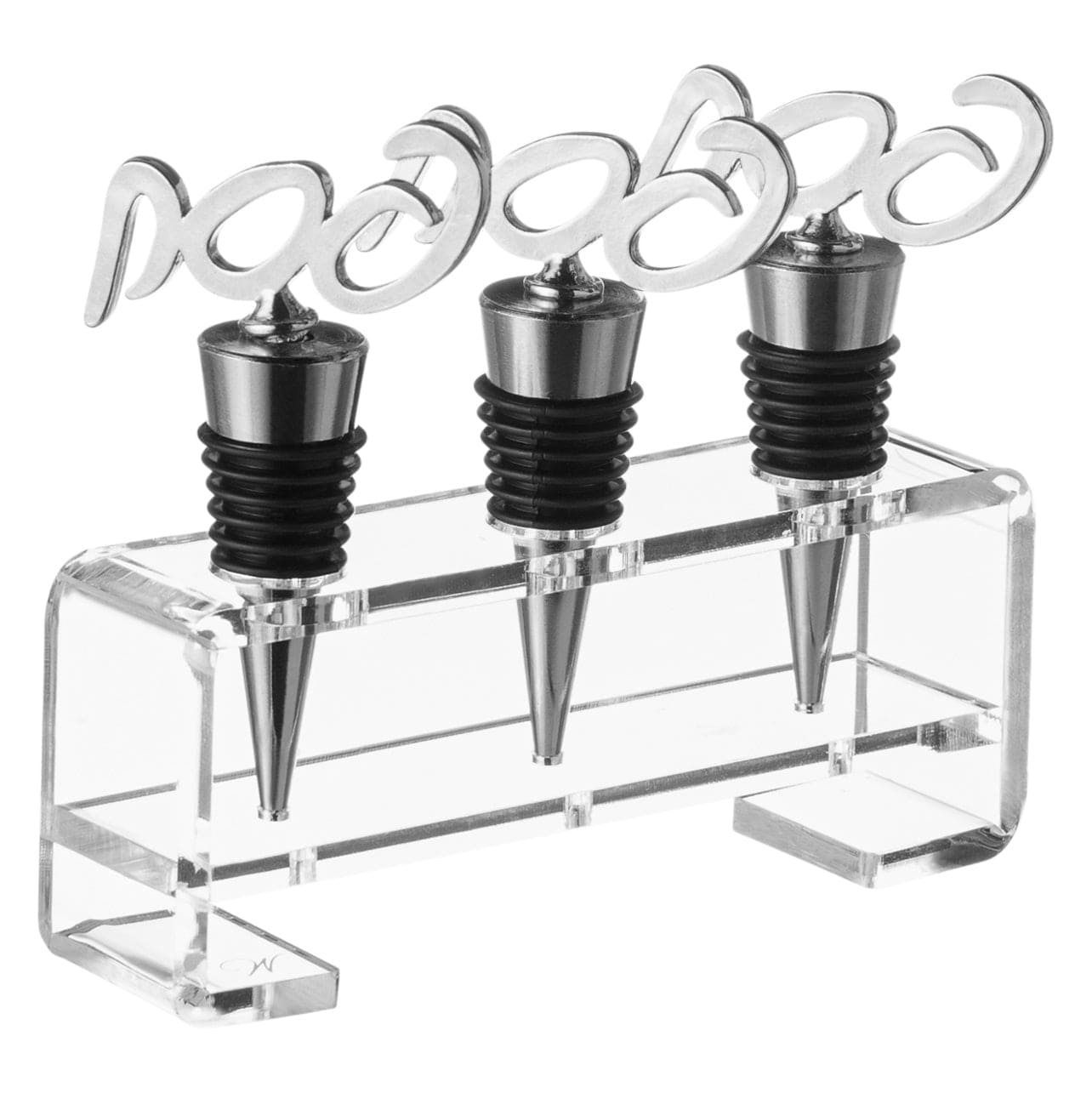 Pesach Wine Stopper Set — styled in-room | Judaica Square Lakewood