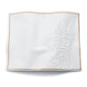 Pillow Script Challah Cover — leather | Judaica Square Lakewood