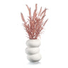Faux Floral Donut Vase — stacked donut-shaped vase with a single faux floral stem home decor vase | Judaica Square Lakewood