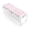 Soft Pink Rose Suspended Arrangement — lucite Faux Floral | Judaica Square Lakewood
