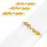 Pomegranate Leaf Napkin Wraps — lucite Napkin Rings | Judaica Square Lakewood