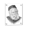 Rav Moshe Feinstein Sketch — lucite Wall Art | Judaica Square Lakewood