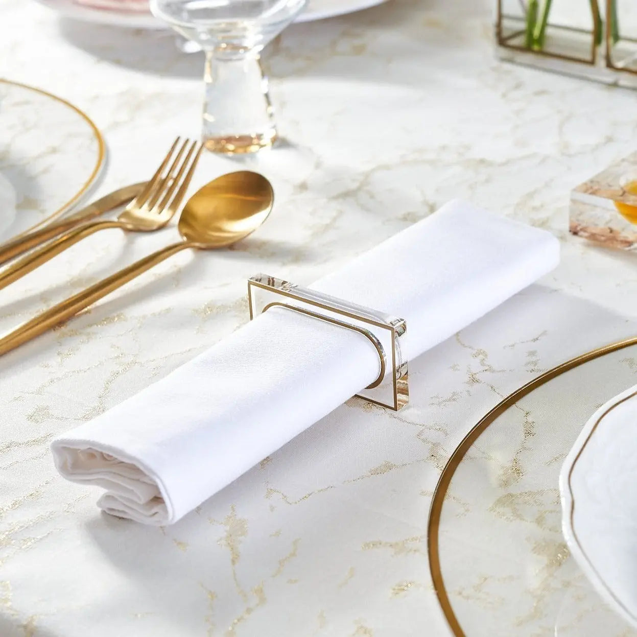 Rectangle Napkin Rings | Judaica Square Lakewood