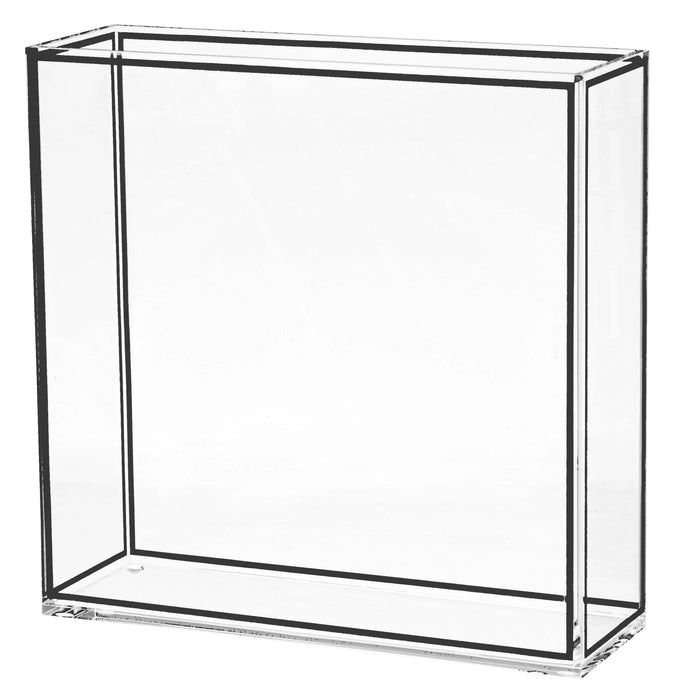 Rectangle Outline Vase — lucite Tabletop | Judaica Square Lakewood