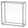 Rectangle Outline Vase — lucite Tabletop | Judaica Square Lakewood
