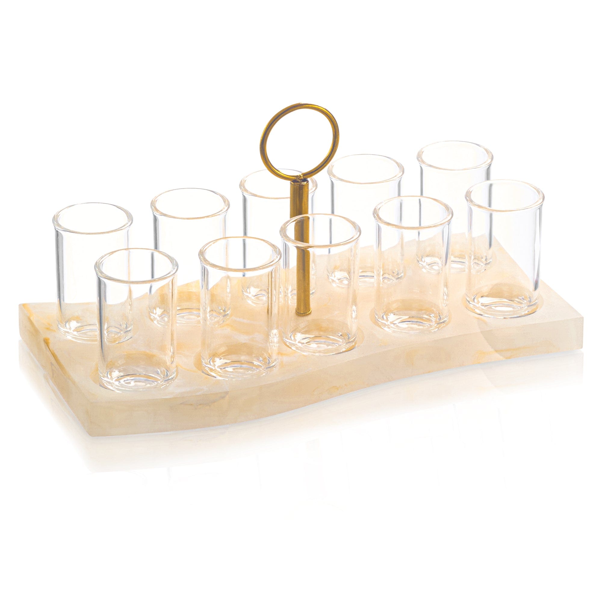 Resin Curve Liquor Set | Judaica Square Lakewood