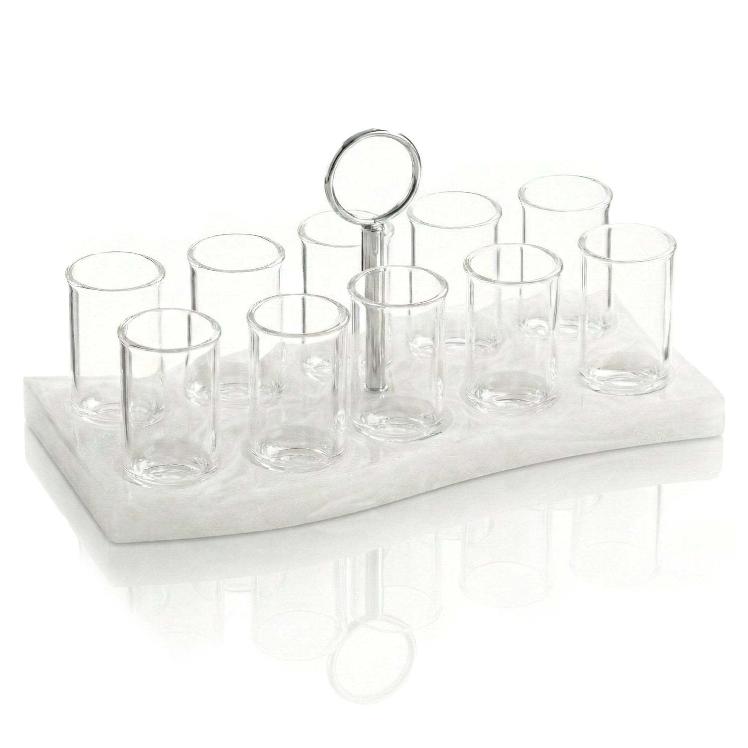 Resin Curve Liquor Set | Judaica Square Lakewood