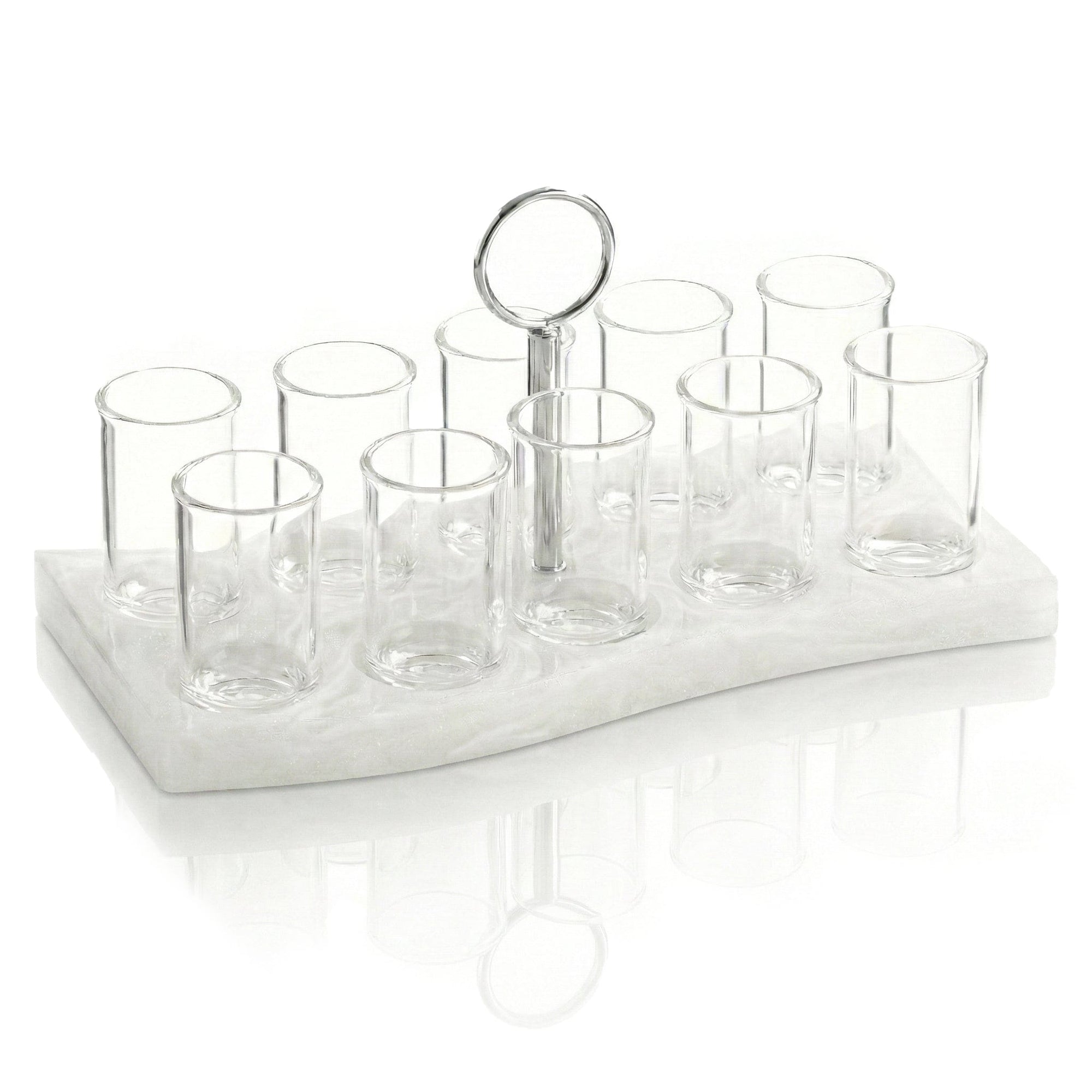 Resin Curve Liquor Set | Judaica Square Lakewood