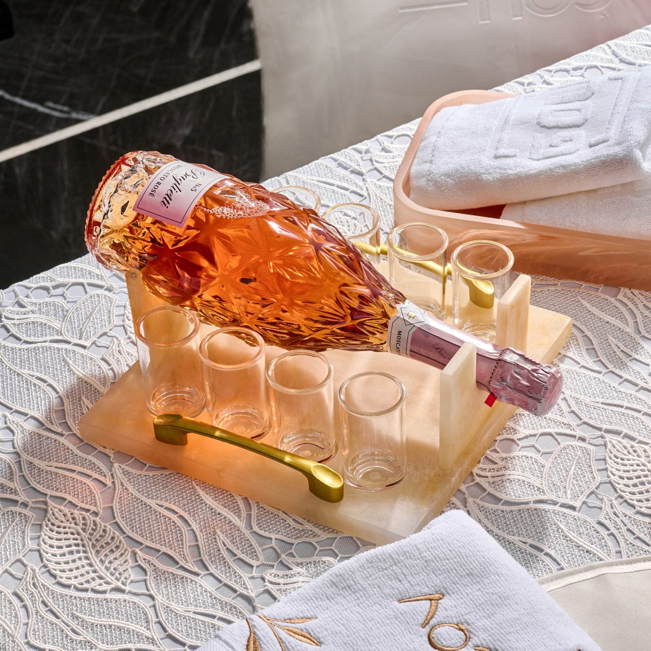 Resin Liquor & Wine Serving Set | Judaica Square Lakewood