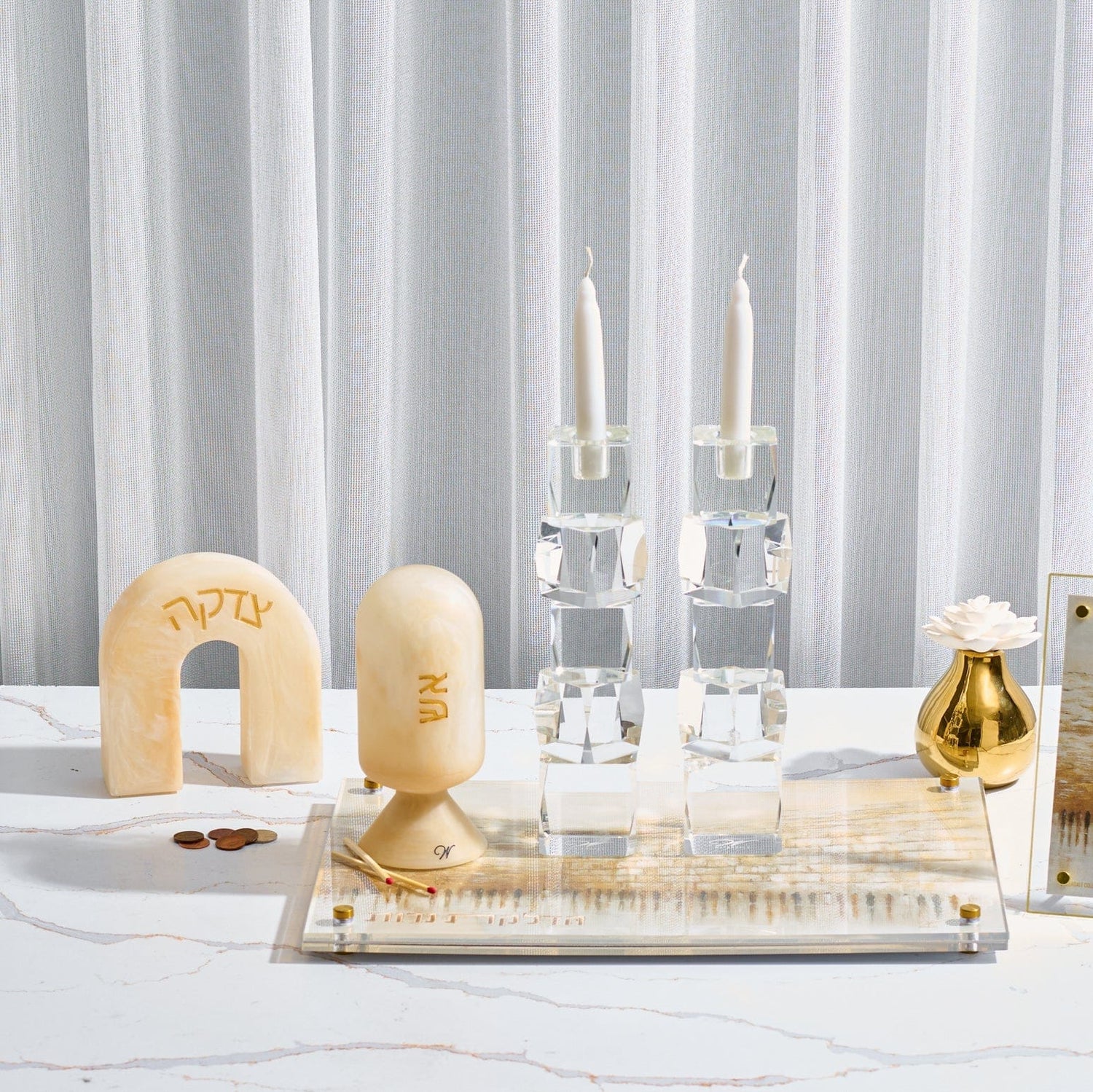 Resin Match Cloche — detail view | Judaica Square Lakewood