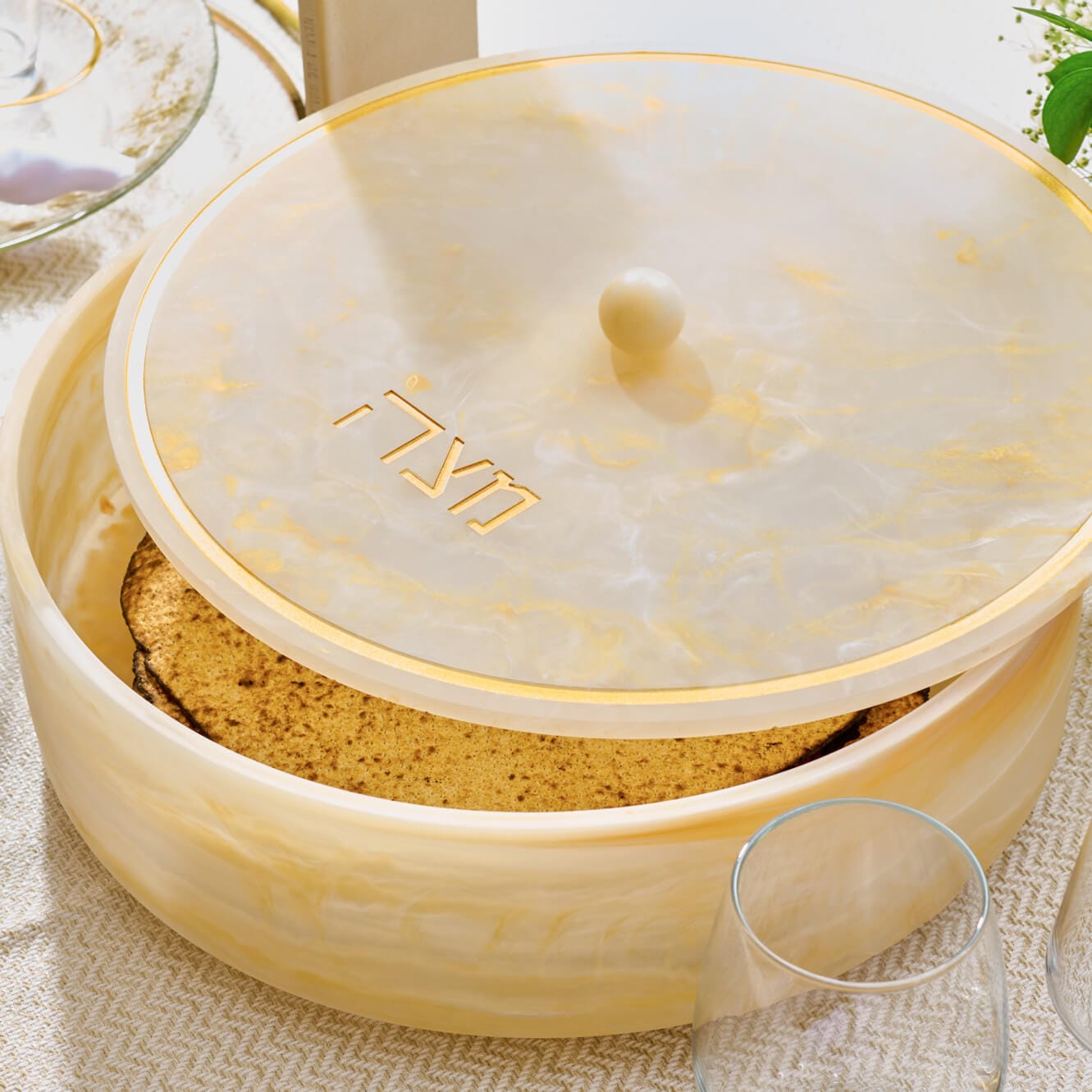 Resin Matzah Box | Judaica Square Lakewood
