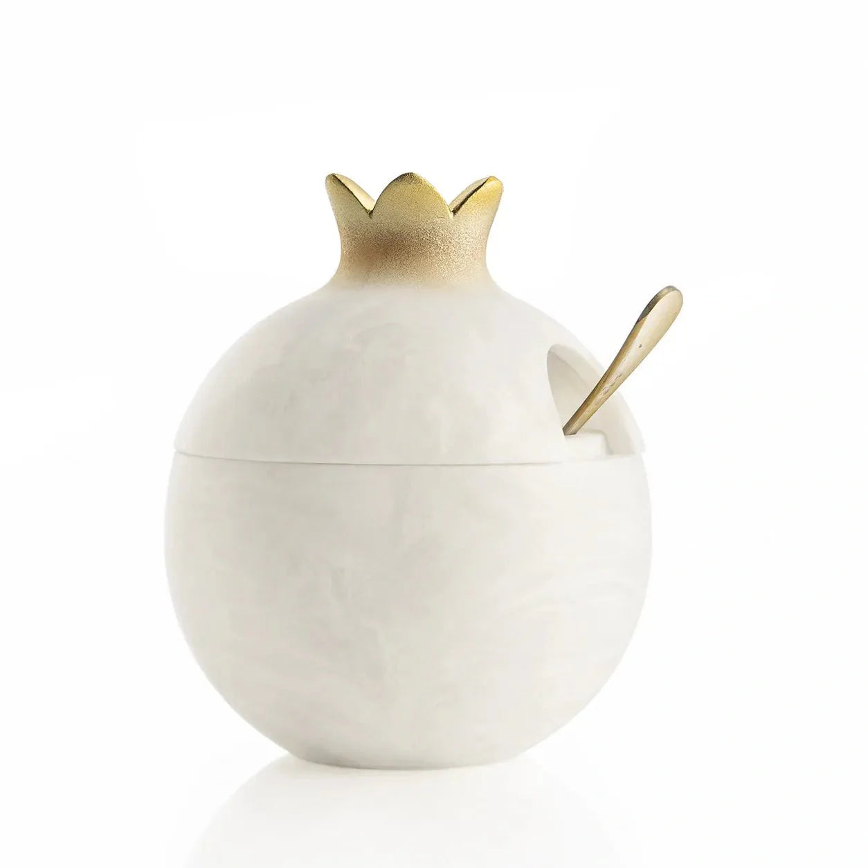 Resin Pomegranate Honey Dish — Resin Honey Dish | Judaica Square Lakewood