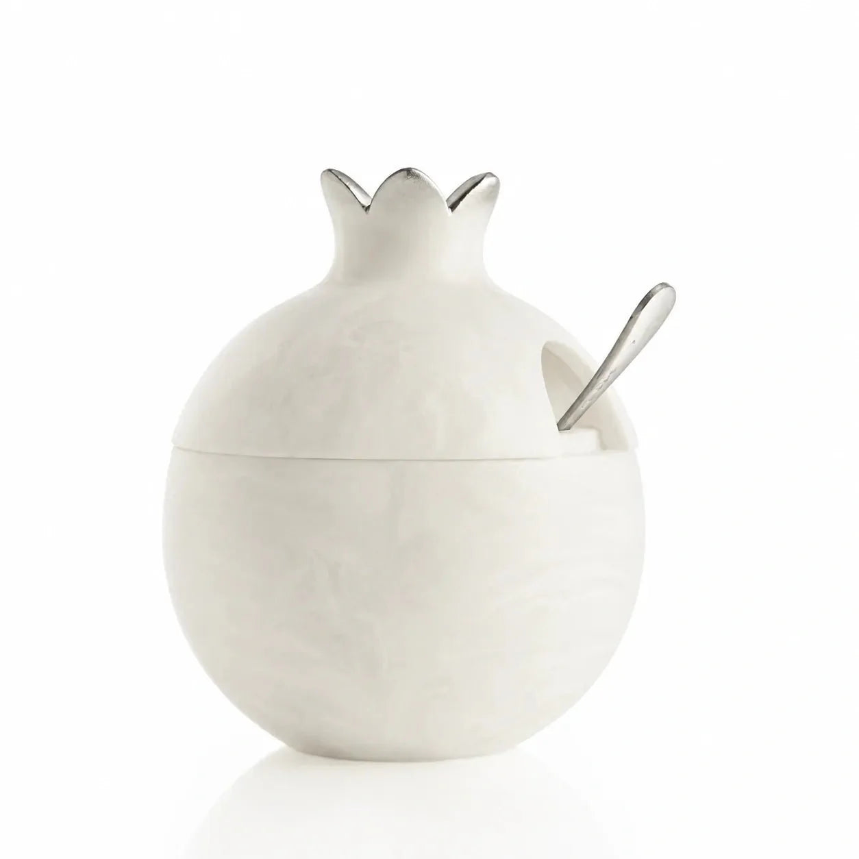 Resin Pomegranate Honey Dish — Resin Honey Dish | Judaica Square Lakewood