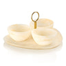 Resin Round Dip Bowl Set — lucite Dip Holder | Judaica Square Lakewood