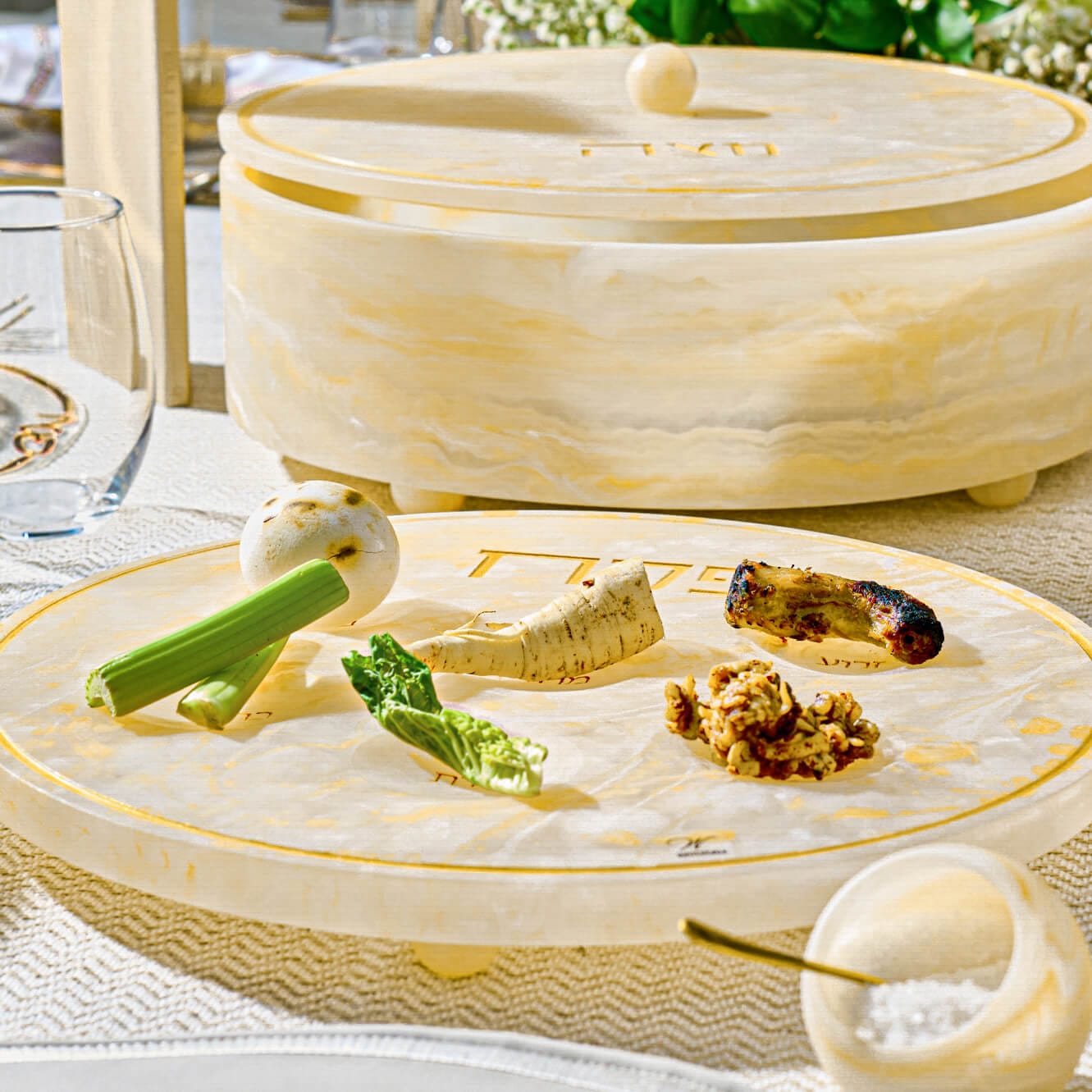 Resin Seder Plate | Judaica Square Lakewood