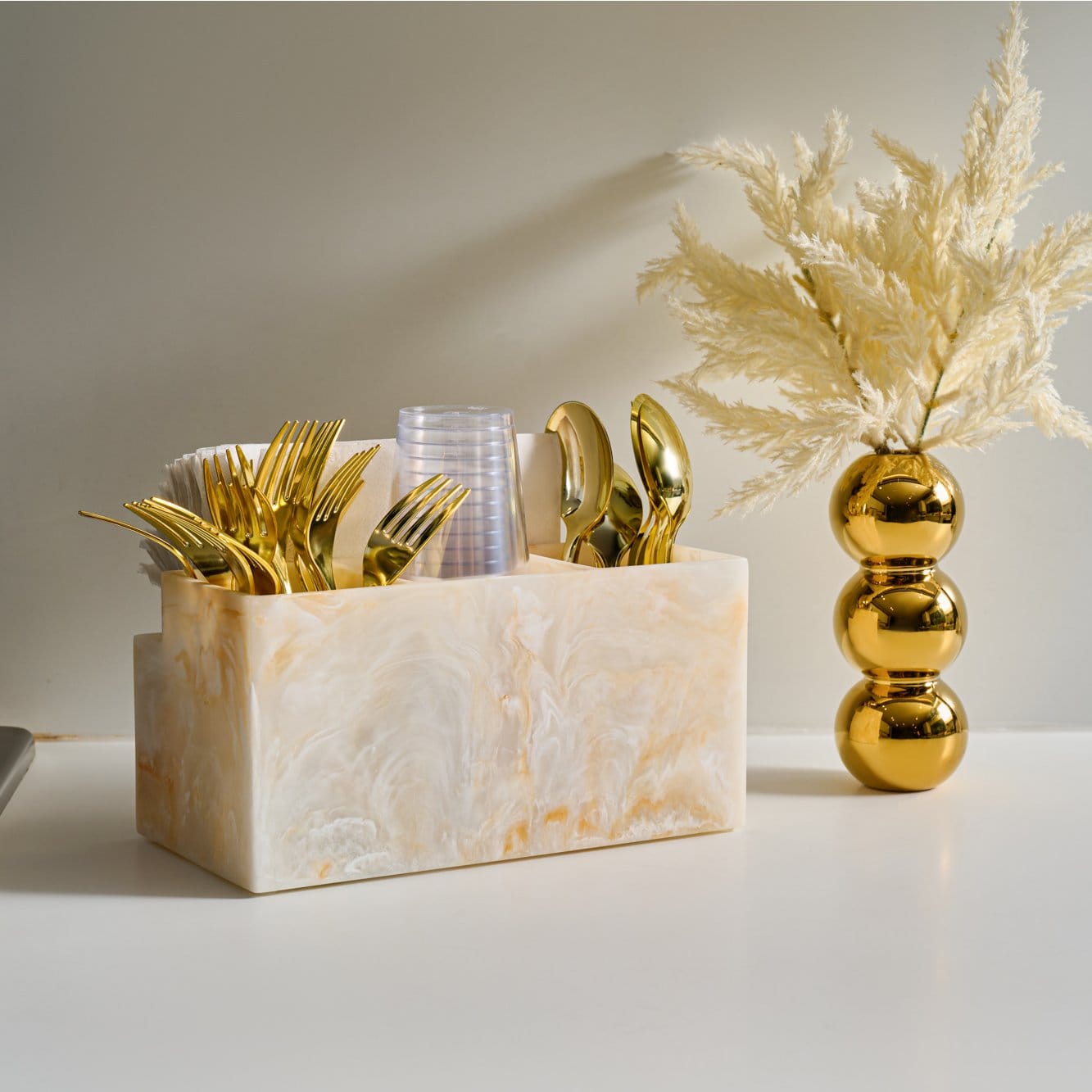 Resin Silverware Caddy | Judaica Square Lakewood