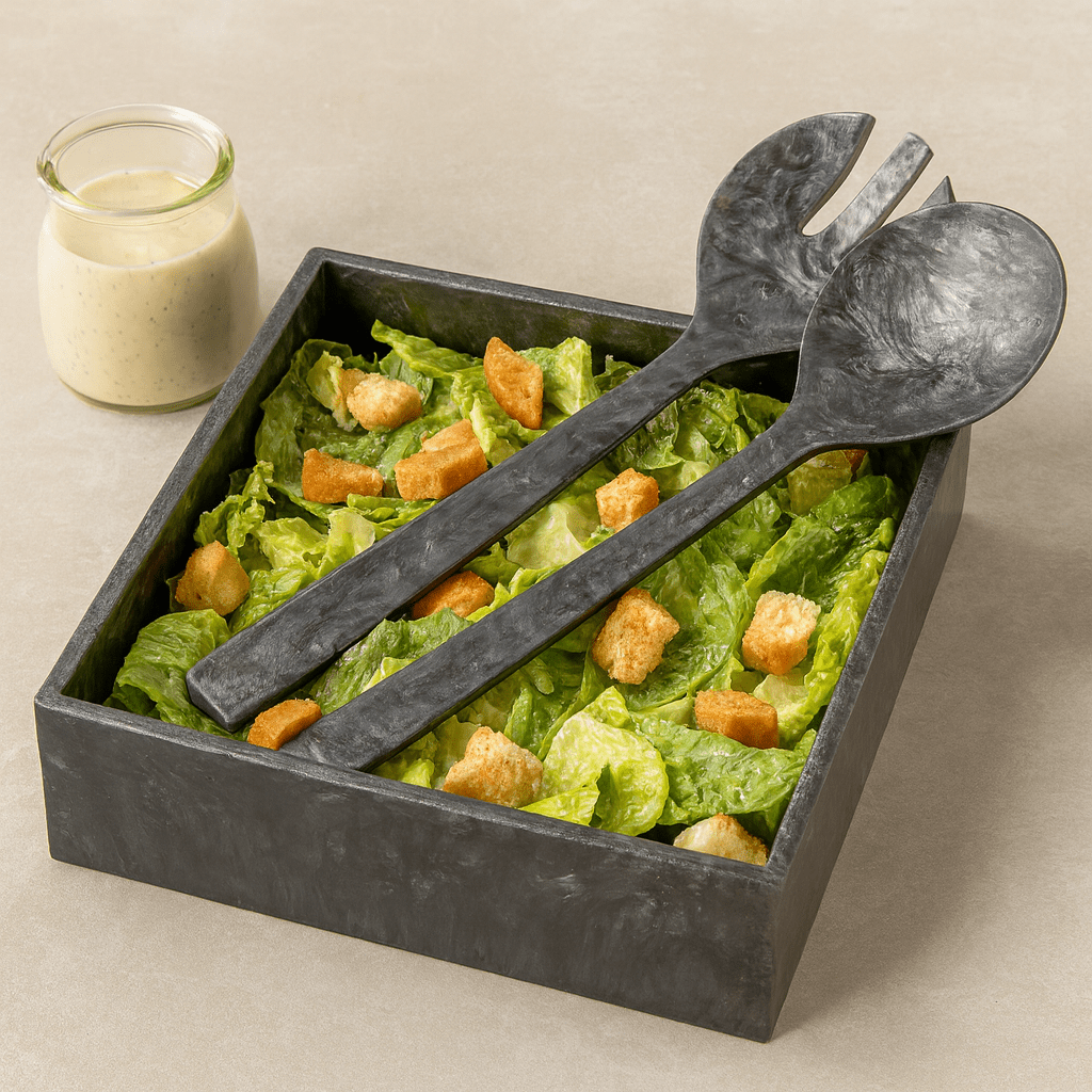 Resin Square Salad Bowl | Judaica Square Lakewood