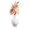 Rose Faux Floral White Vase — Faux Floral | Judaica Square Lakewood