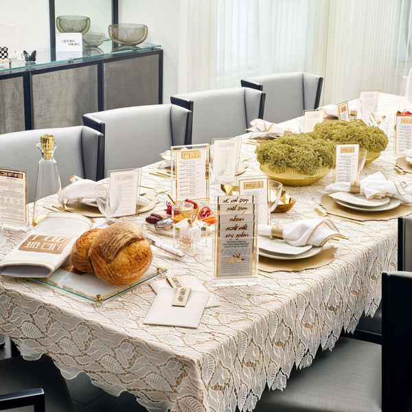 Rosh Hashanah 2024 Classic 2.0 Tablescape — hero shot | Judaica Square Lakewood