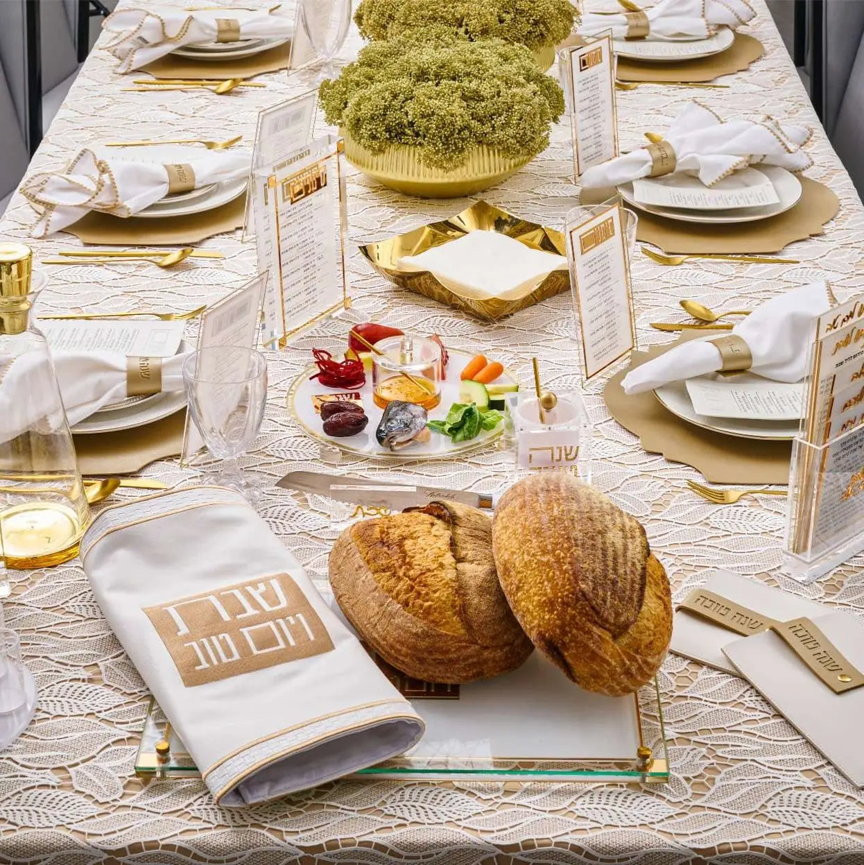 Rosh Hashanah 2024 Classic 2.0 Tablescape | Judaica Square Lakewood