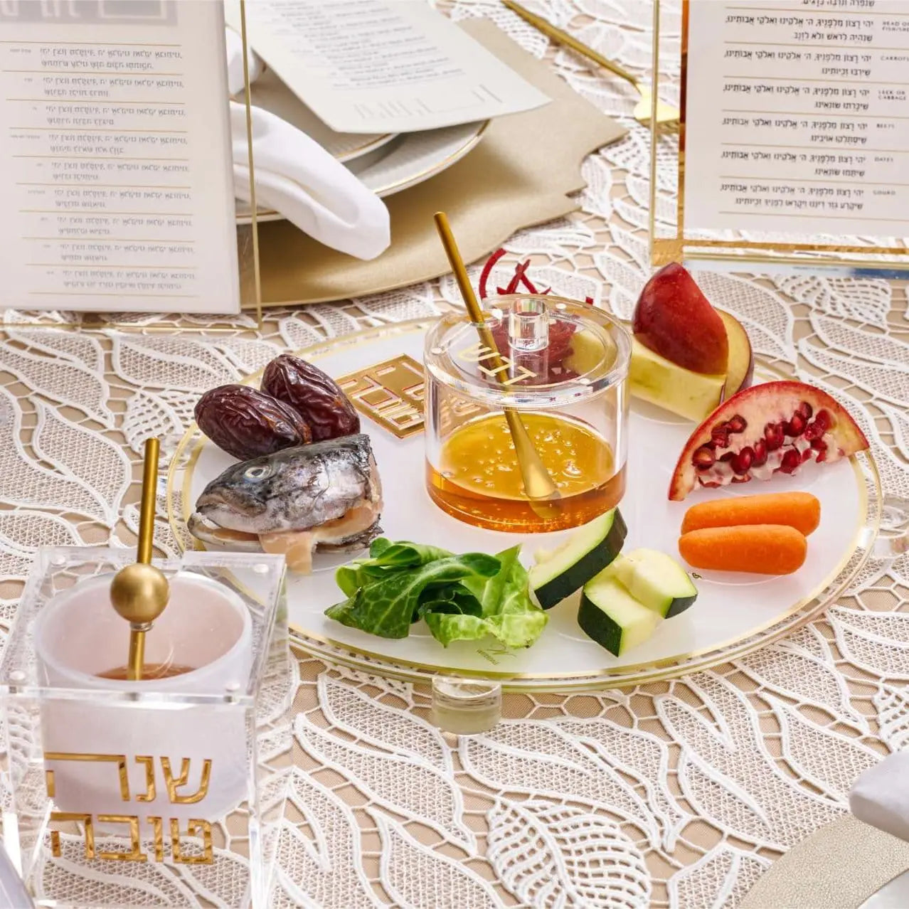 Rosh Hashanah 2024 Classic 2.0 Tablescape | Judaica Square Lakewood