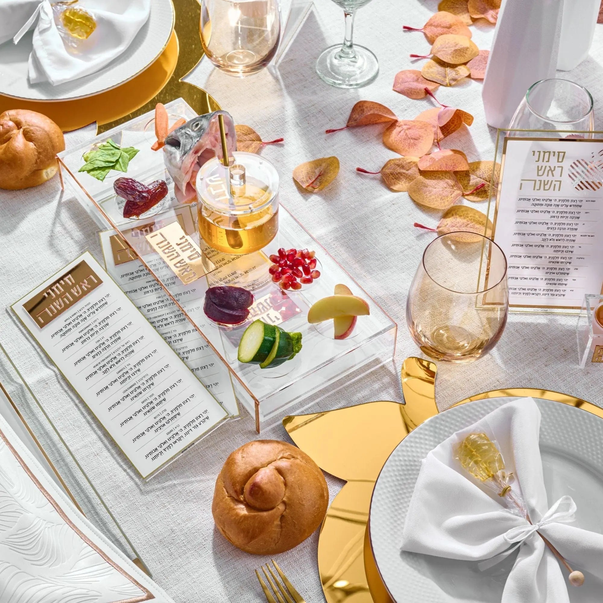 Rosh Hashanah 2025 Classic 2.0 Tablescape | Judaica Square Lakewood