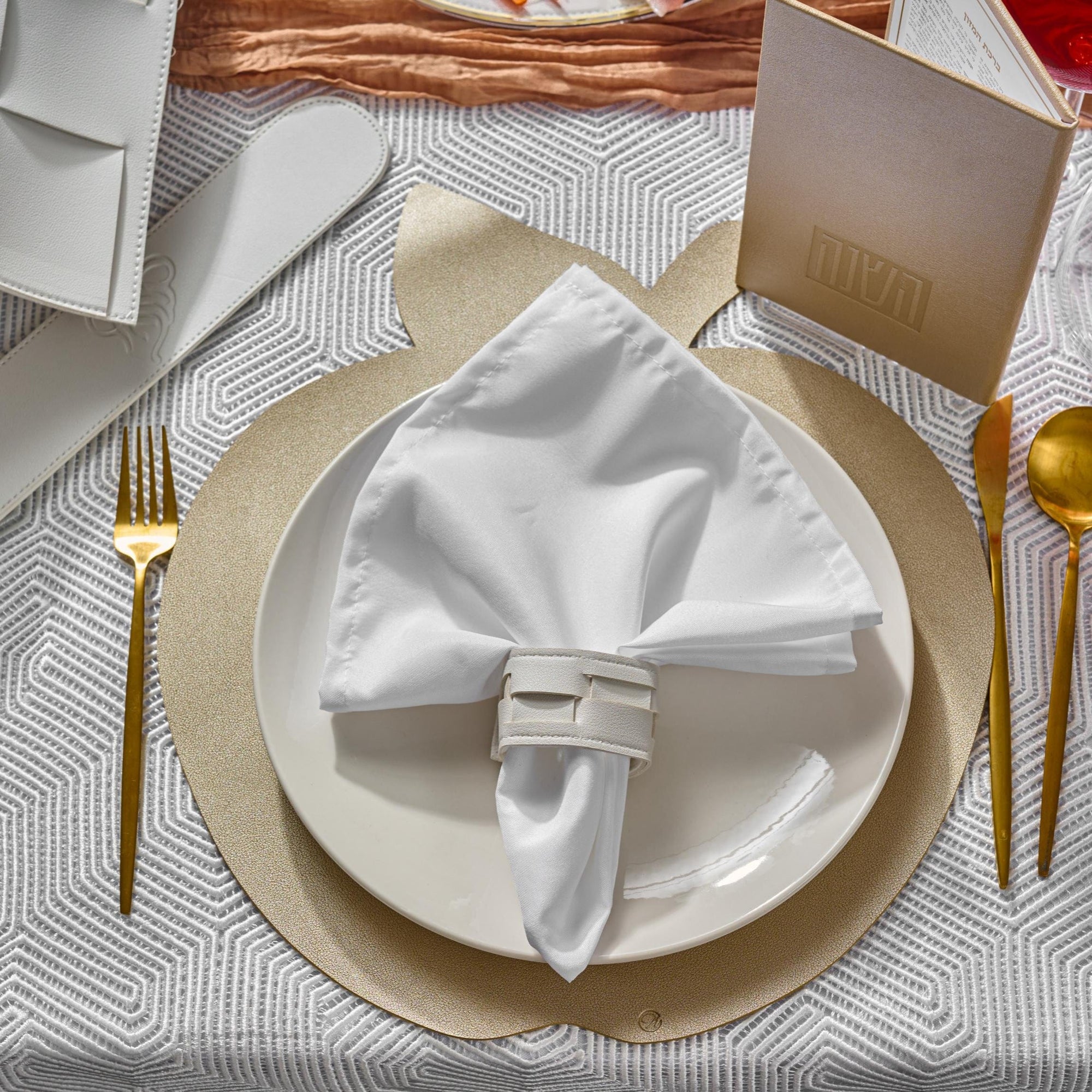 Rosh Hashanah 2025 Painted Tablescape — styled in-room | Judaica Square Lakewood