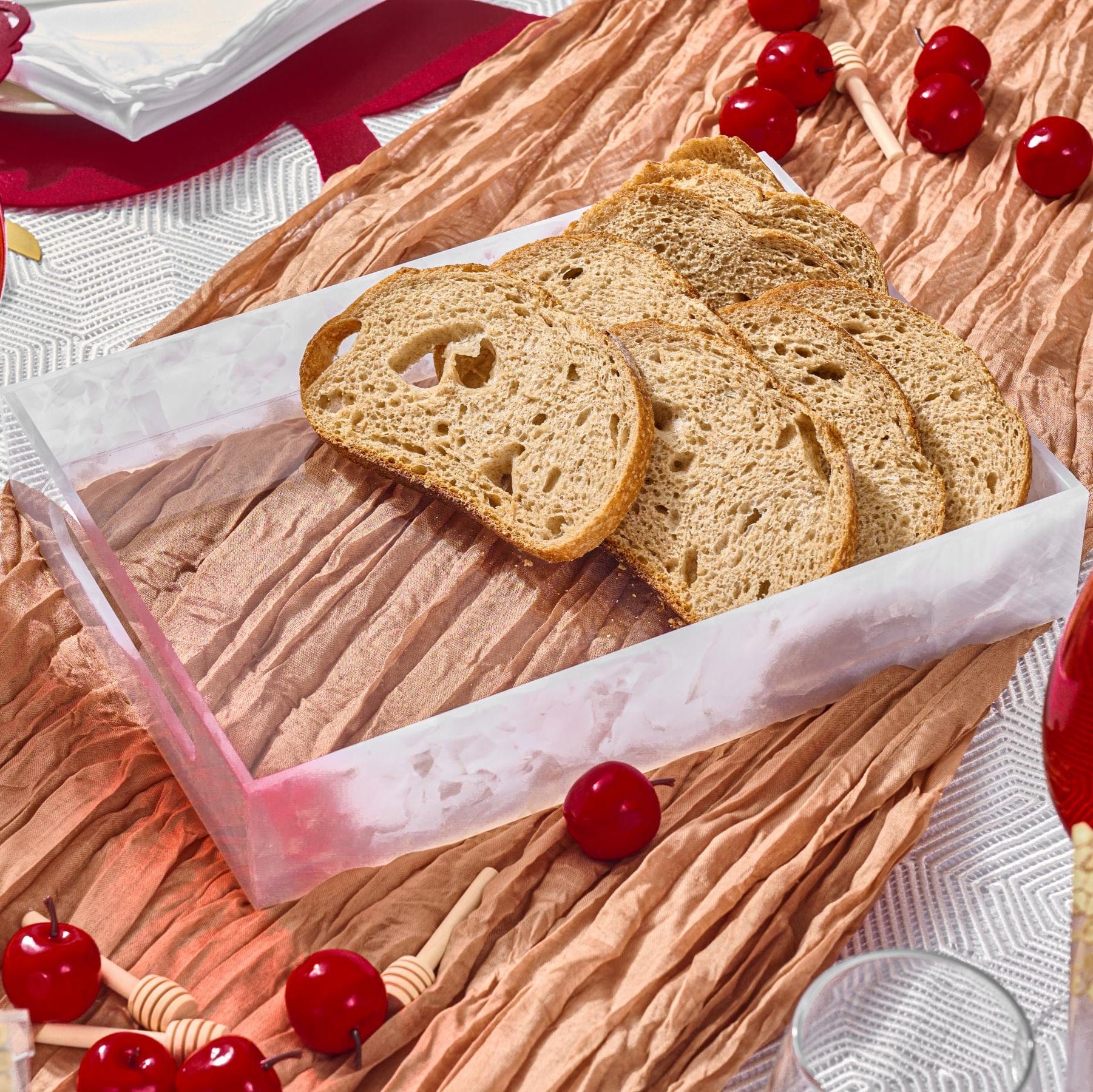 Rosh Hashanah 2025 Painted Tablescape — in use | Judaica Square Lakewood