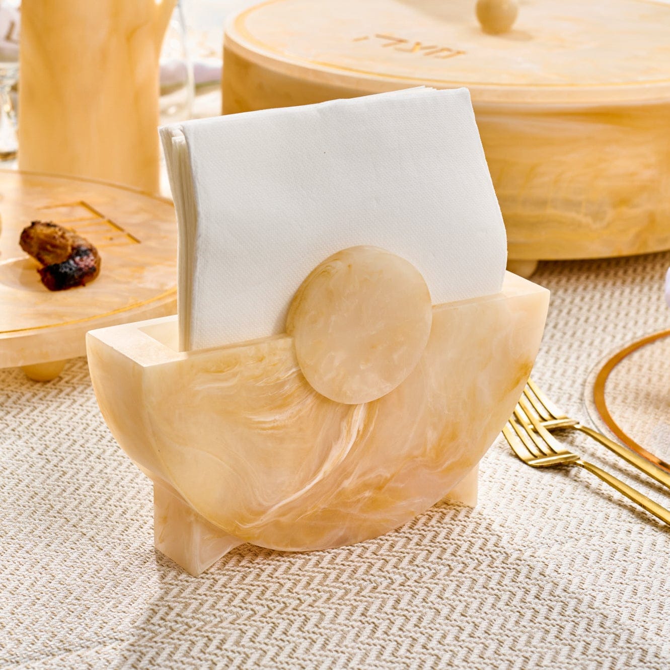 Round Resin Napkin Holder | Judaica Square Lakewood