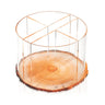 Round Wood Swivel Silverware Caddy — lucite | Judaica Square Lakewood