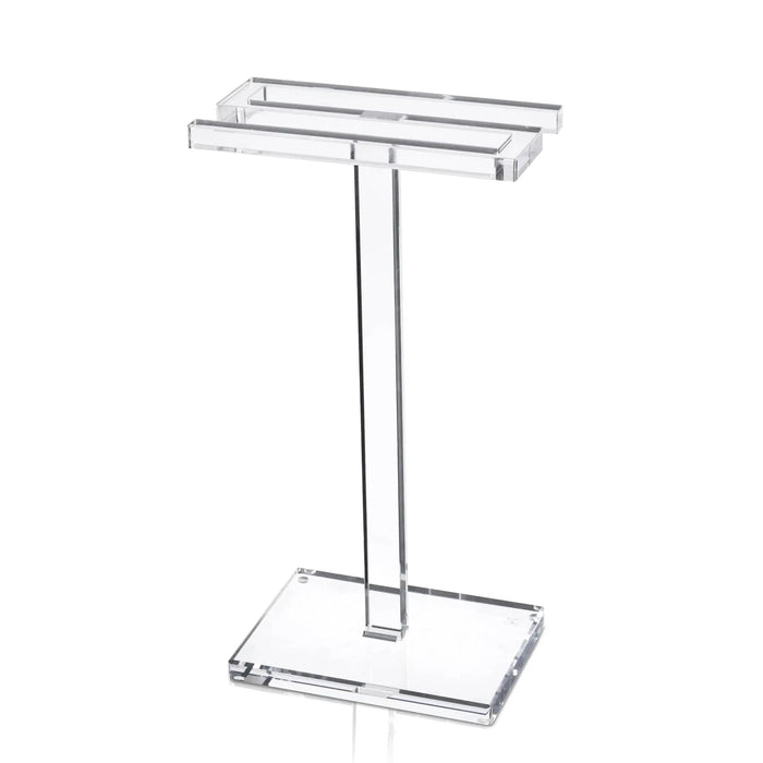 "S" Shape Finger Towel Stand — Acrylic Towel Holder by Waterdale Collection | Judaica Square Lakewood