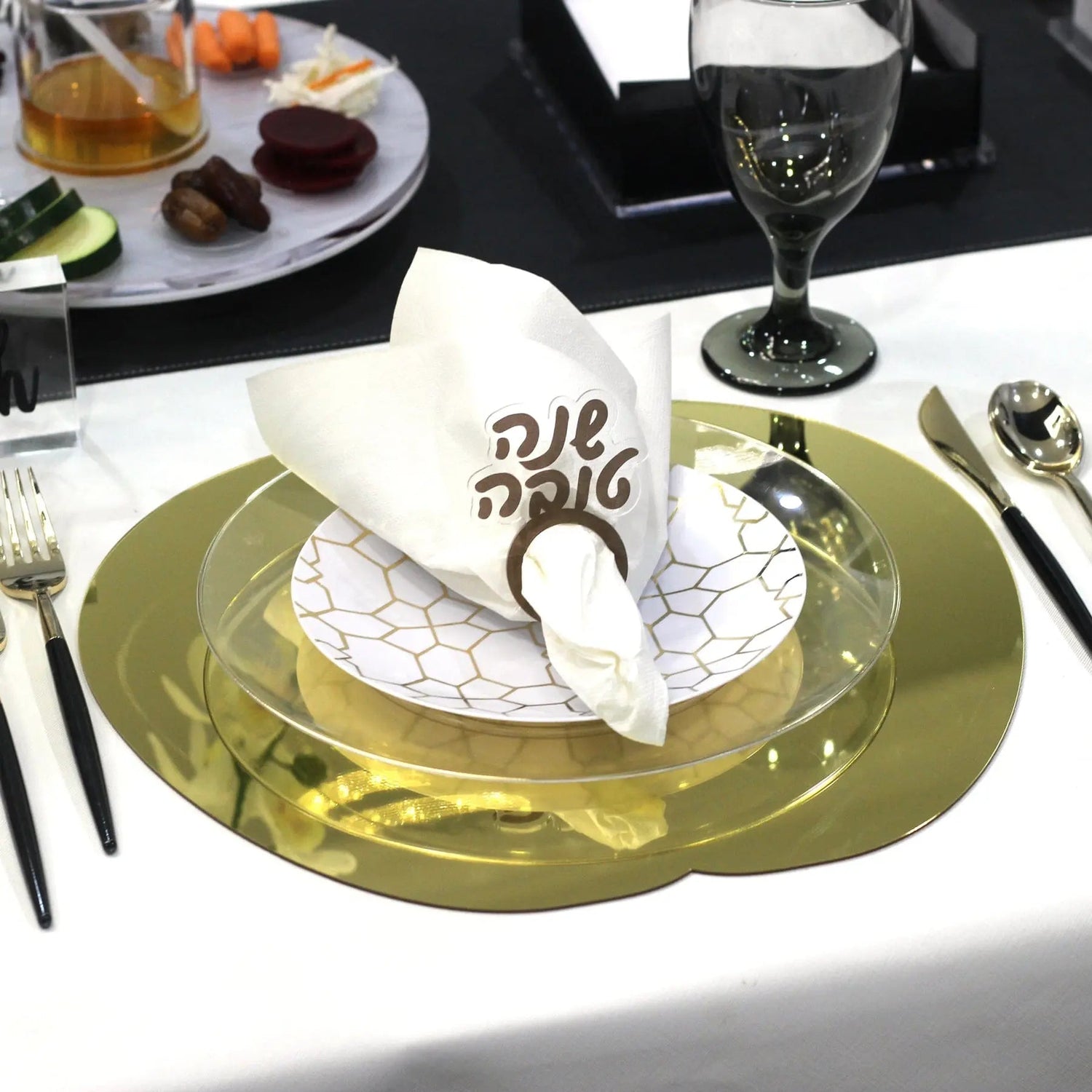 Shana Tova Napkin Rings | Judaica Square Lakewood