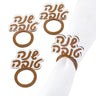 Shana Tova Napkin Rings — lucite | Judaica Square Lakewood