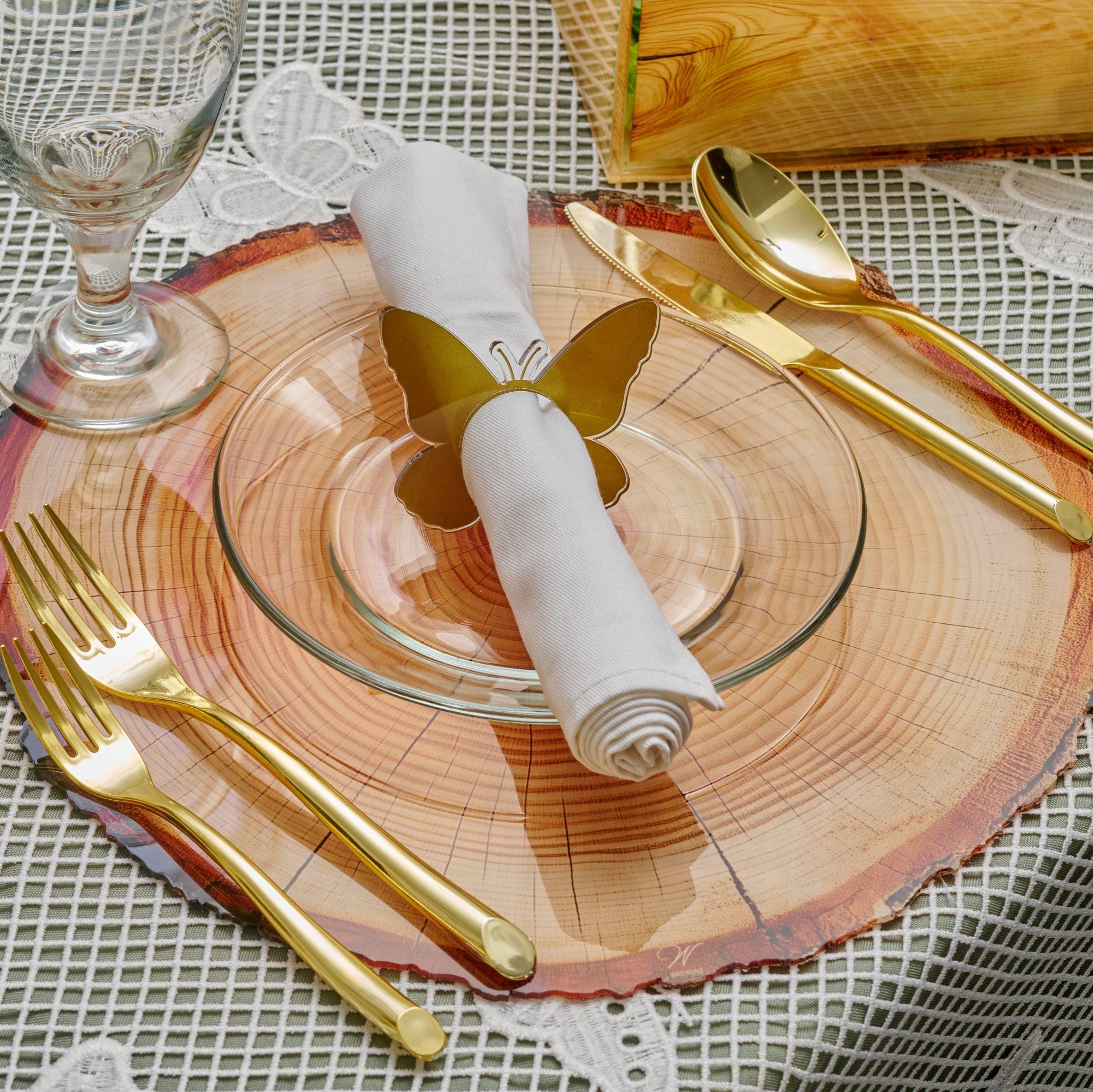 Shavuos Wood 2025  Tablescape — lifestyle shot | Judaica Square Lakewood