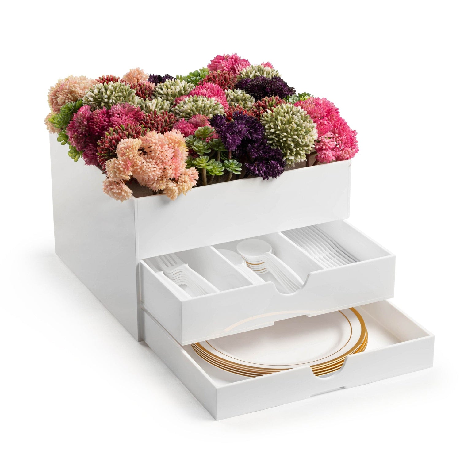 Bencher Vase Silverware Caddy | Judaica Square Lakewood