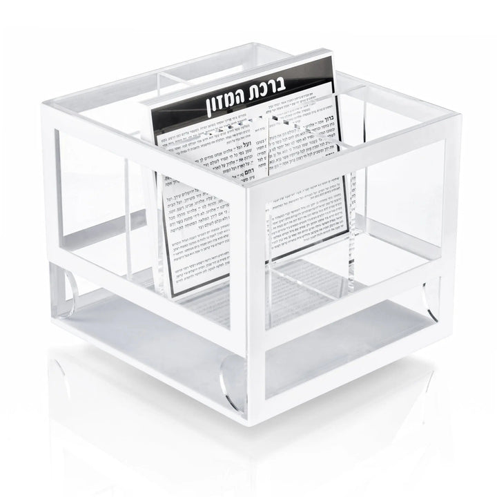Waterdale White Lucite Swivel Caddy with Bencher Cards