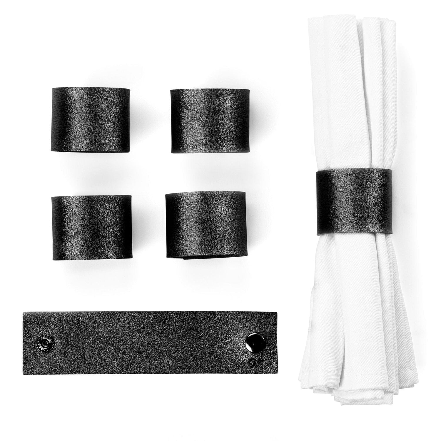 Personalized Leather Napkin Wraps | Judaica Square Lakewood