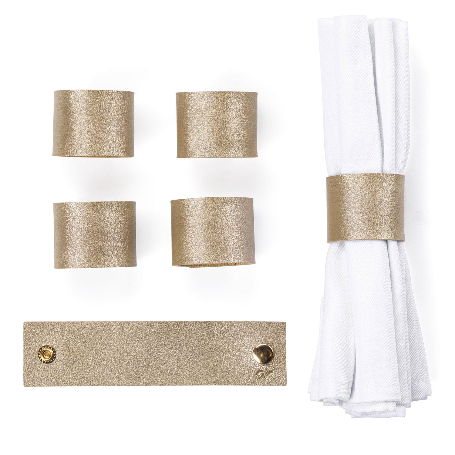 Personalized Leather Napkin Wraps | Judaica Square Lakewood