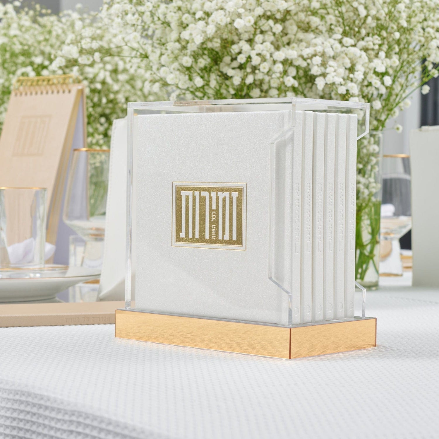 Square Shabbos & Yom Tov Zemiros Bencher Set | Judaica Square Lakewood