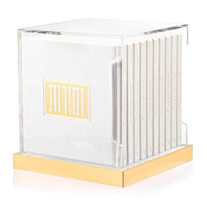 Square Zemiros Bencher Set for Shabbos & Yom Tov (Set of 10) — Bencher Set | Judaica Square Lakewood