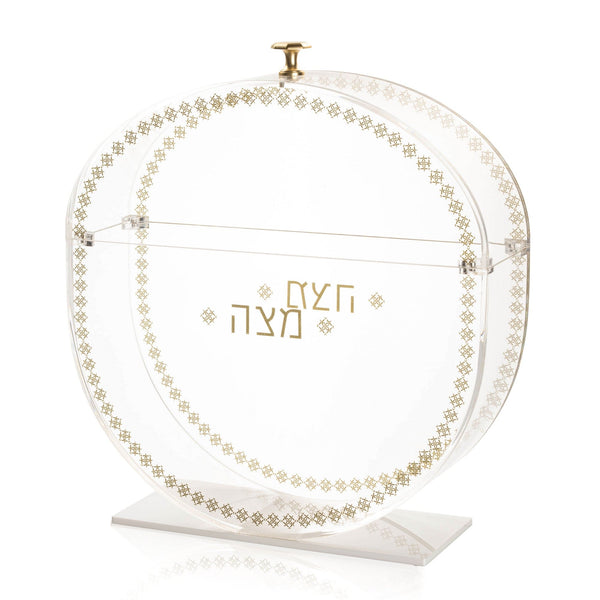 Standing Inspired Matzah Box — Standing Lucite Matzah Box | Judaica Square Lakewood