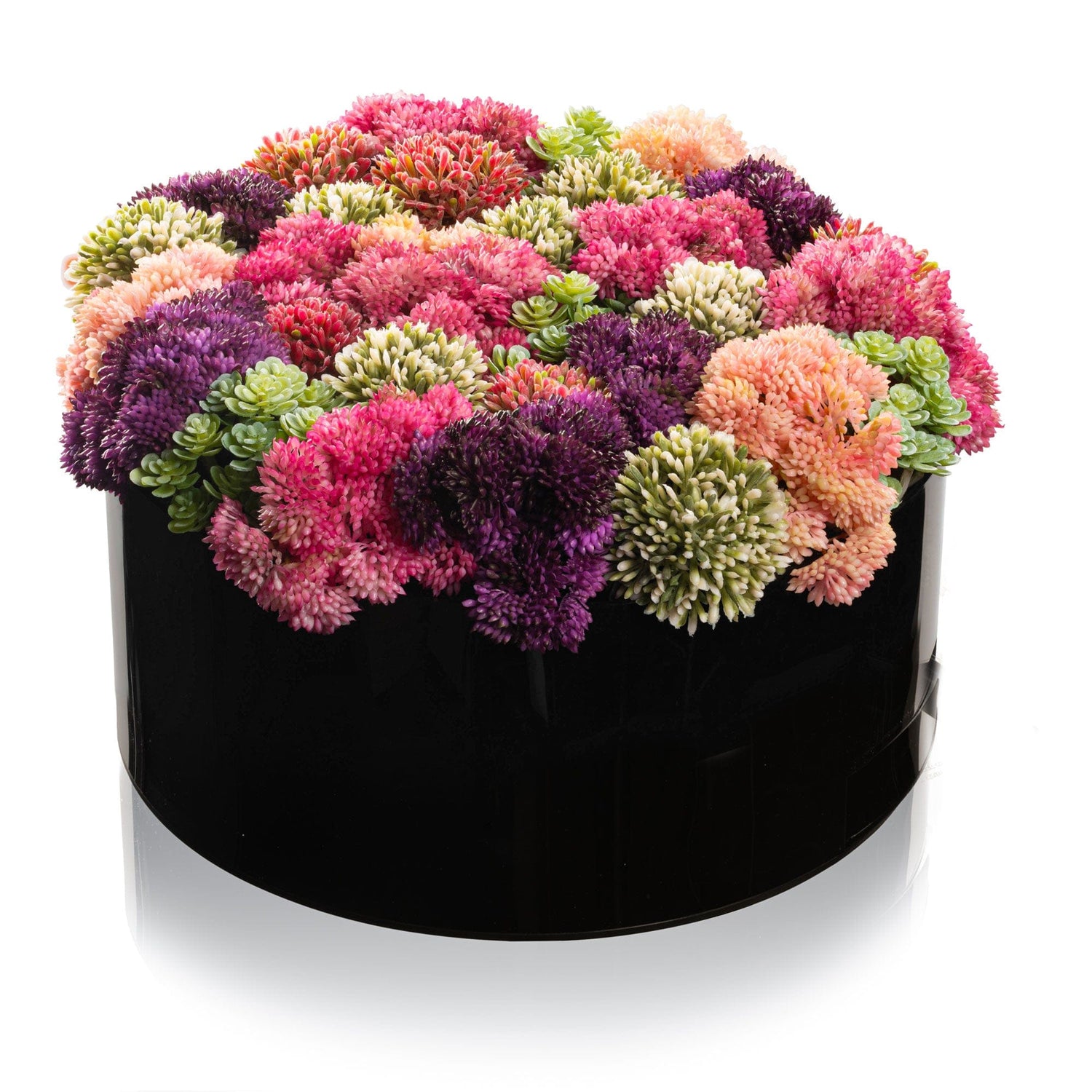 Succulent Pink Round Vase Bencher Set | Judaica Square Lakewood