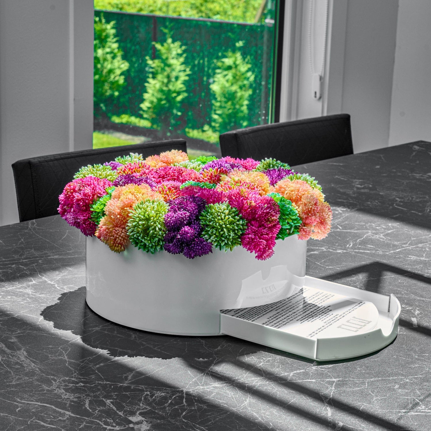 Succulent Pink Round Vase Bencher Set | Judaica Square Lakewood