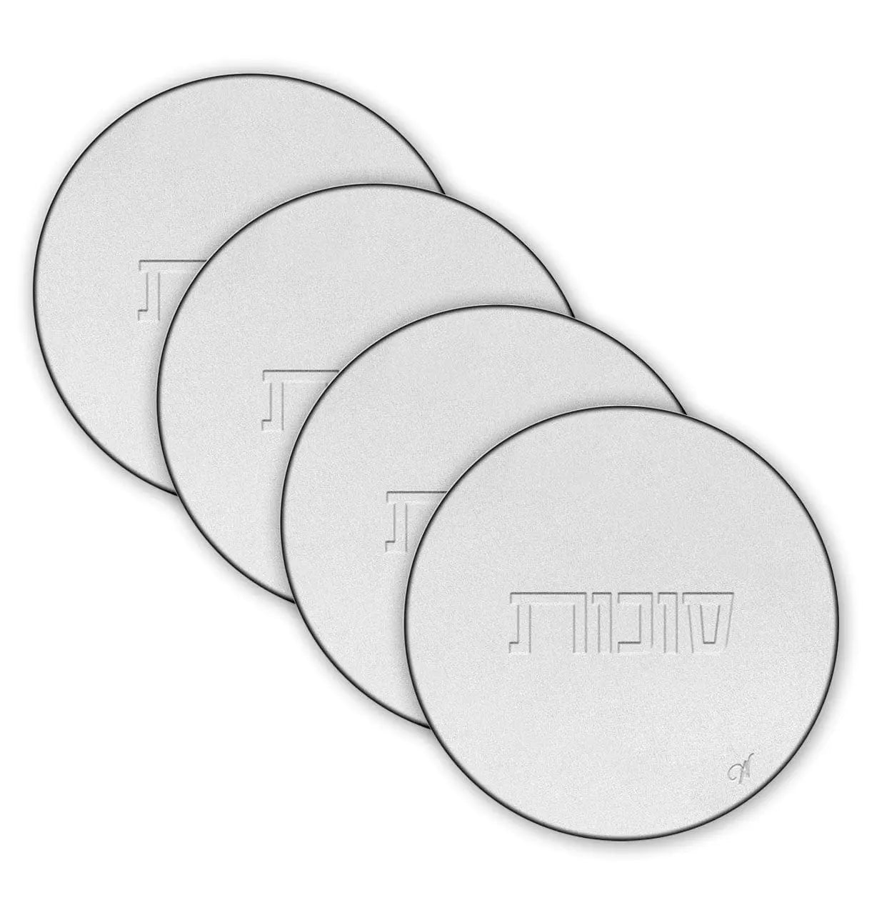 Sukkos Leather Cup Covers / Coasters | Judaica Square Lakewood