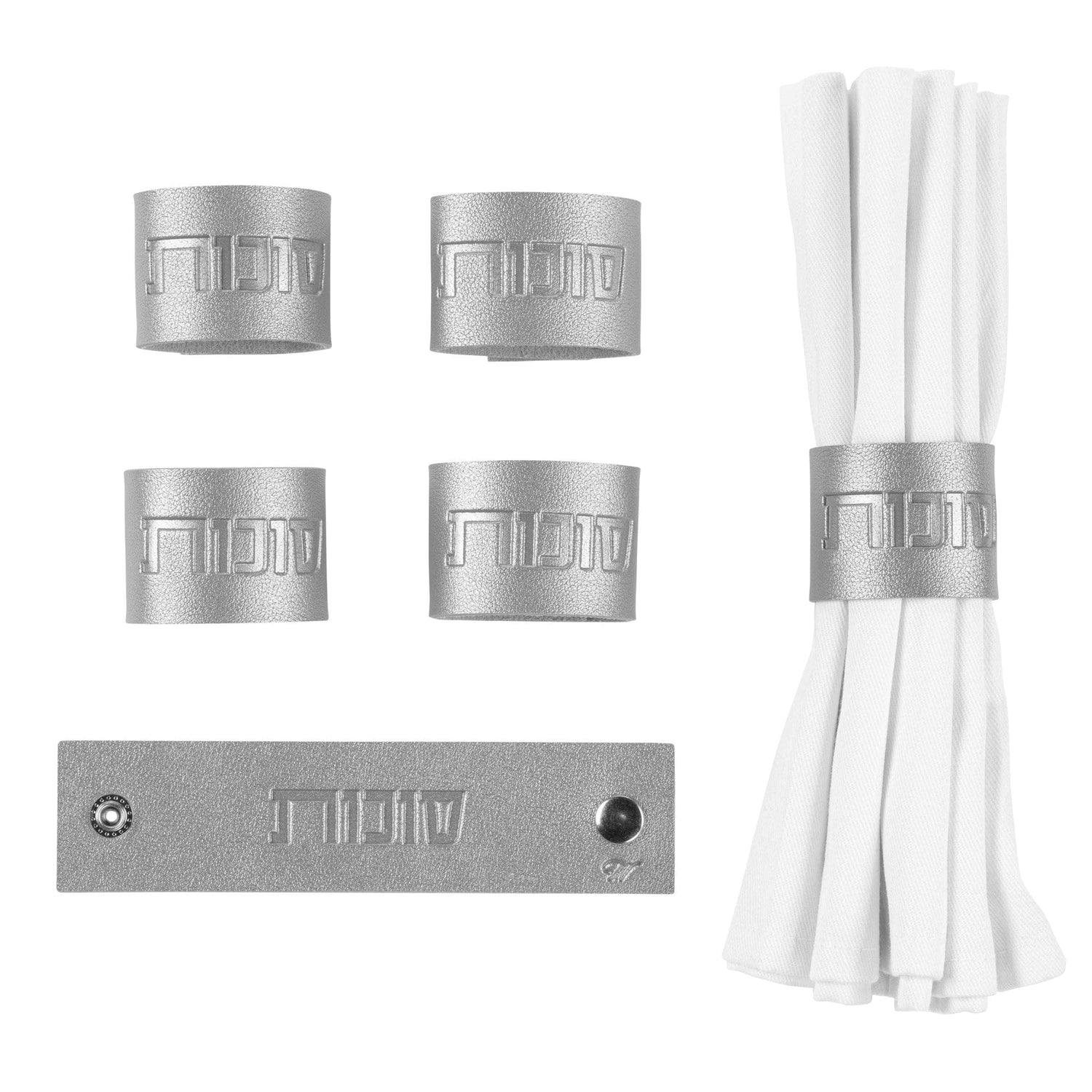 Sukkos Leather Napkin Wraps | Judaica Square Lakewood