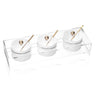 Suspended Dip Bowl Set — lucite Dip Holder | Judaica Square Lakewood