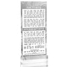 Swirl Kiddush Card — lucite | Judaica Square Lakewood