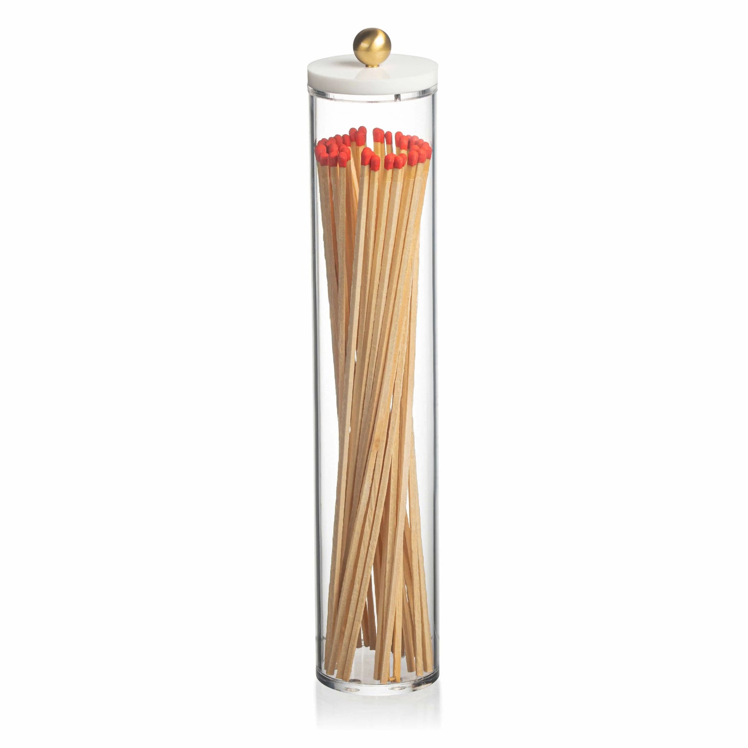 Tall Cylinder Match Holder | Judaica Square Lakewood