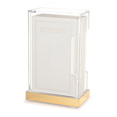 Tall Hardcover Leather & Lucite Bencher Set