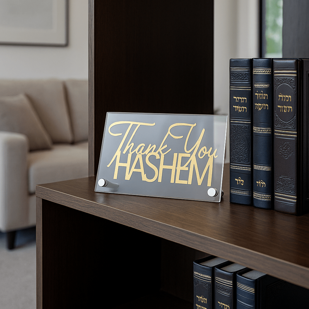 Thank You Hashem Basic Tabletop | Judaica Square Lakewood